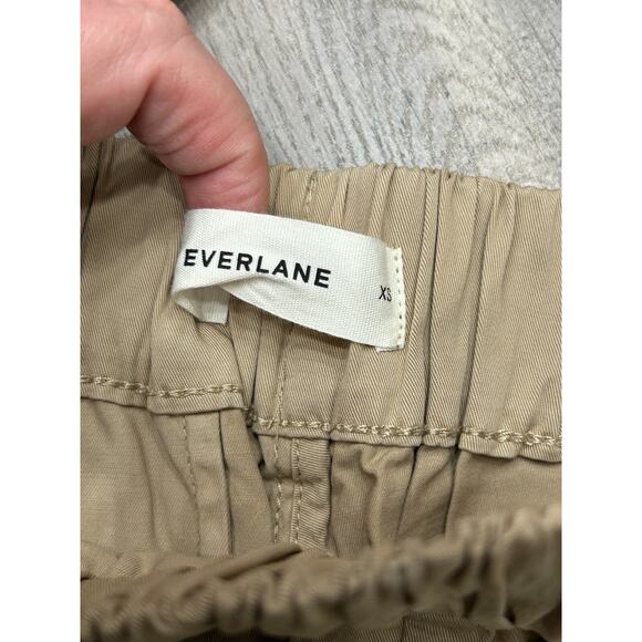 Everlane Womens Khaki Elastic Waist High Rise The Easy Chino Shorts Size X-Small - Picture 4 of 9